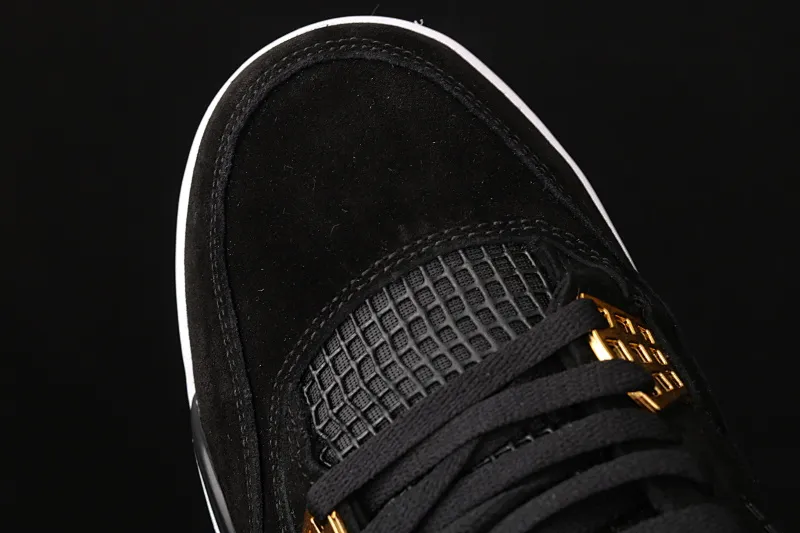 All categories Air Jordan Jordan series basketball shoes Air Jordan 4 G version Air Jordan 4 Retro AJ4 Joe 4 black gold suede basketball shoes 308497-032